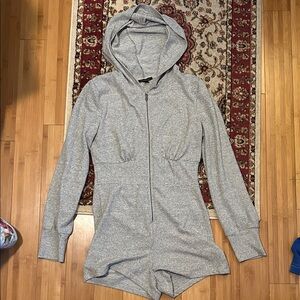 Symphony Gray Hooded Jumpsuit